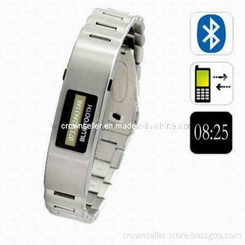 Stainless Steel Watch Bluetooth Caller ID Alert Bluetooth Watch